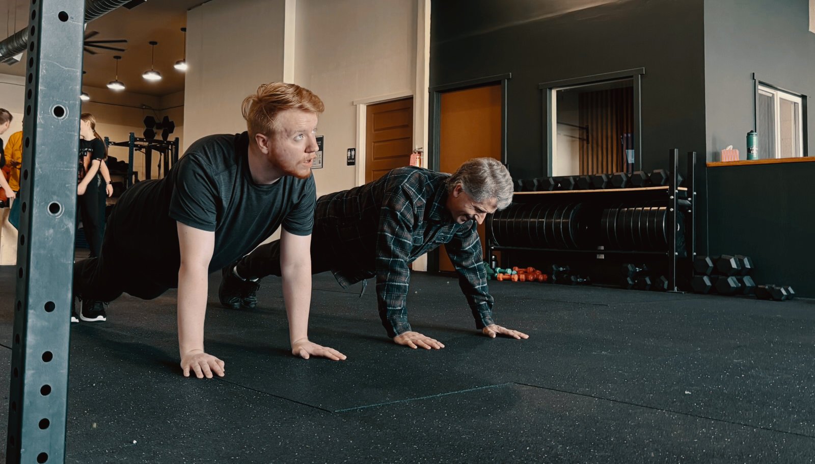 A member working out at Timber & Steel gym